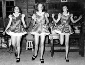 Three dancing girls